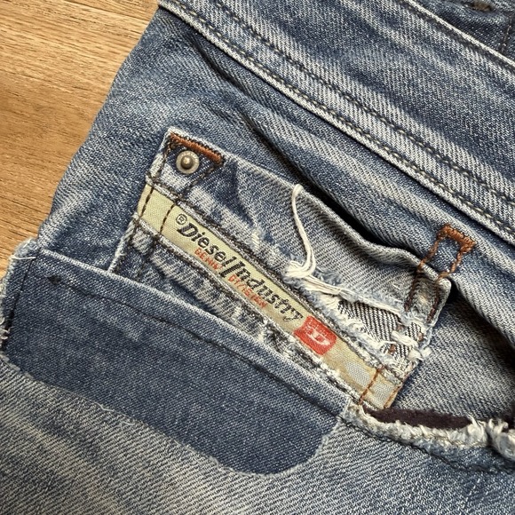 Diesel Waykee Jeans Men 36x30 Blue Straight Leg Medium Wash Faded Denim 0806U - Picture 7 of 16